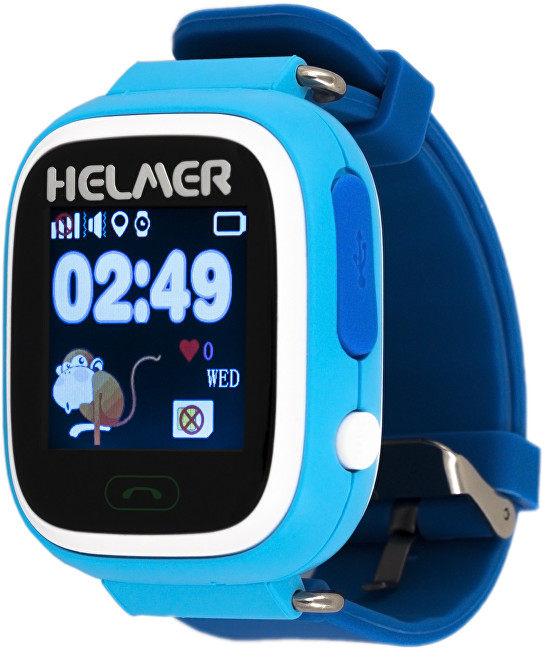 Helmer Chytré dotykové hodinky s GPS lokátorem LK 703 modré