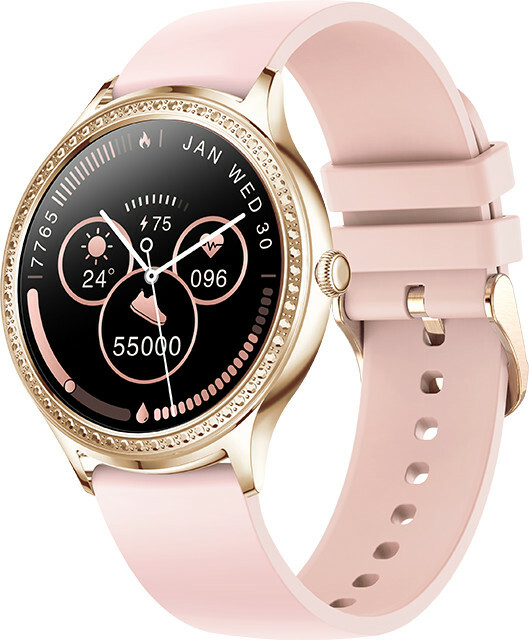Wotchi Smartwatch W35AK - Gold-Pink Silicon