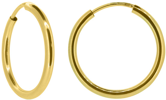 Brilio Dámske náušnice kruhy zo žltého zlata P005.750112005.75 4 cm