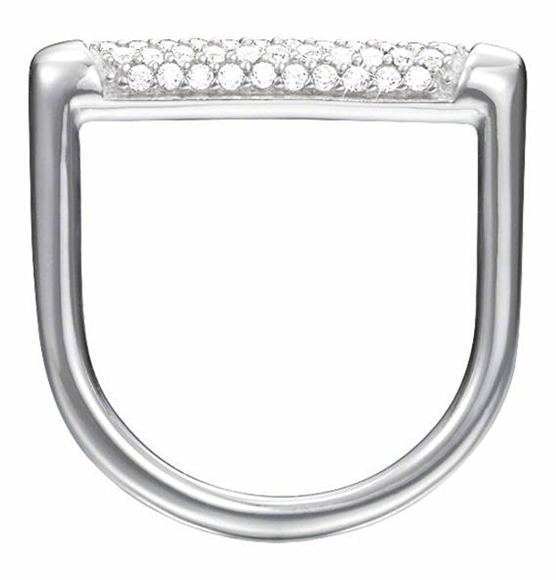 Esprit Moderný strieborný prsteň s kryštálmi ESRG92708A 53 mm
