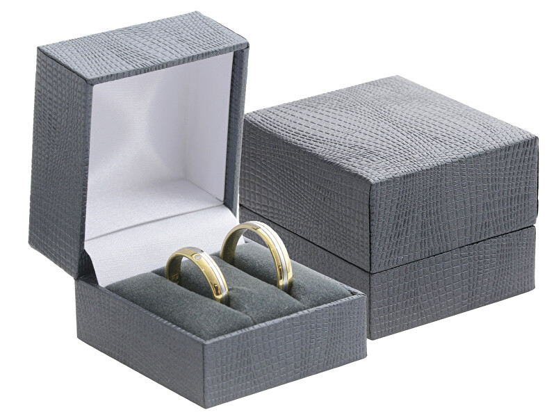JK Box Koženková krabička na snubné prstene alebo náušnice GZ-2 NA A25