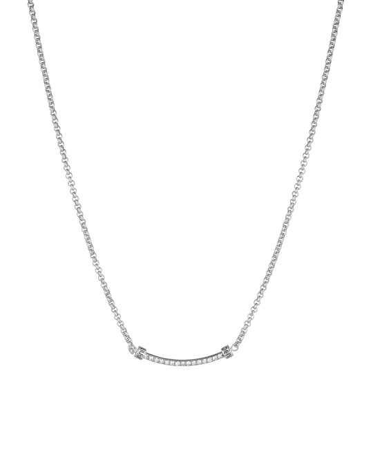 Liu.JO Pôvabný oceľový náhrdelník s kryštálmi LJ1748