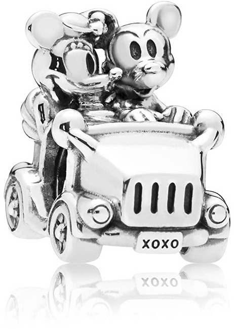 Pandora Strieborný korálik Mickey a Minnie v aute 797174